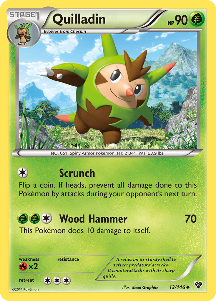 Quilladin (13/146) [XY: Base Set] | Gear Gaming Fayetteville