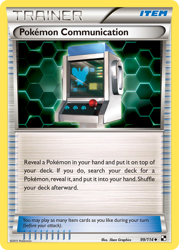 Pokemon Communication (99/114) [Black & White: Base Set] | Gear Gaming Fayetteville