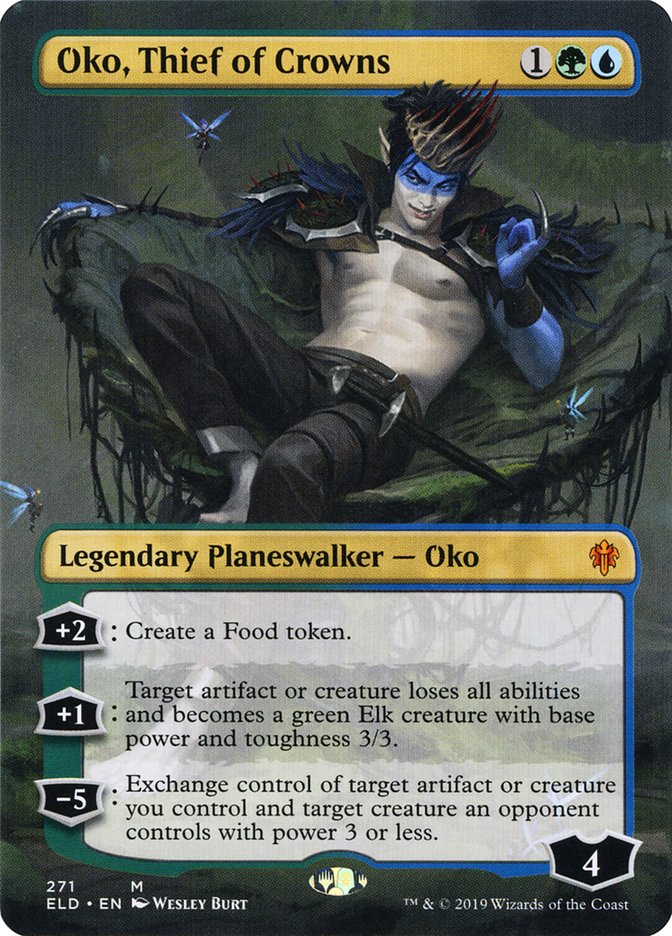 Oko, Thief of Crowns (Borderless) [Throne of Eldraine] | Gear Gaming Fayetteville