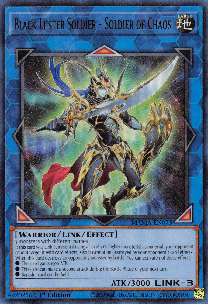 Black Luster Soldier - Soldier of Chaos [MAMA-EN073] Ultra Rare | Gear Gaming Fayetteville