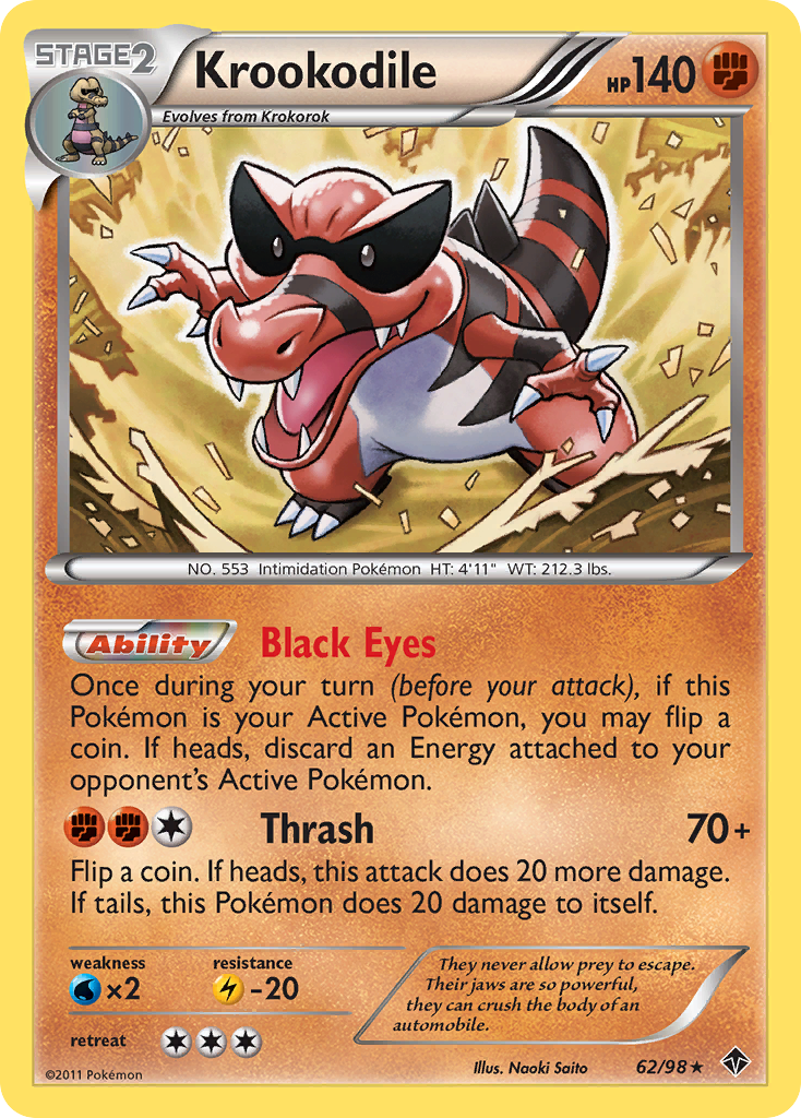 Krookodile (62/98) [Black & White: Emerging Powers] | Gear Gaming Fayetteville