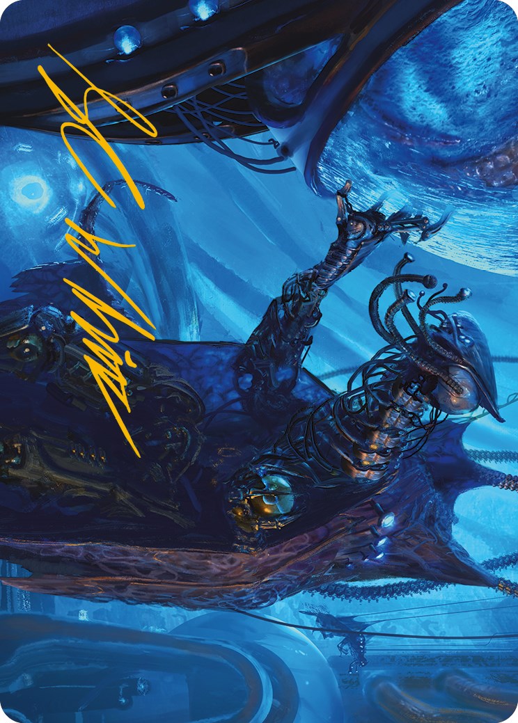 Atmosphere Surgeon Art Card (Gold-Stamped Signature) [Phyrexia: All Will Be One Art Series] | Gear Gaming Fayetteville