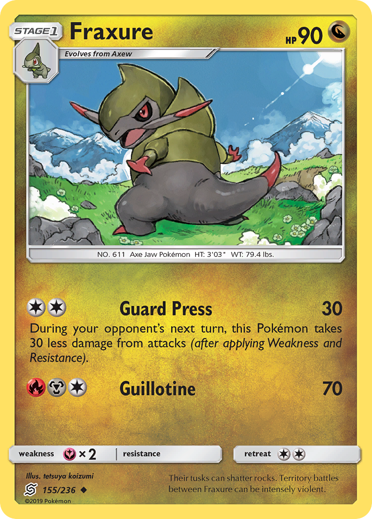 Fraxure (155/236) [Sun & Moon: Unified Minds] | Gear Gaming Fayetteville