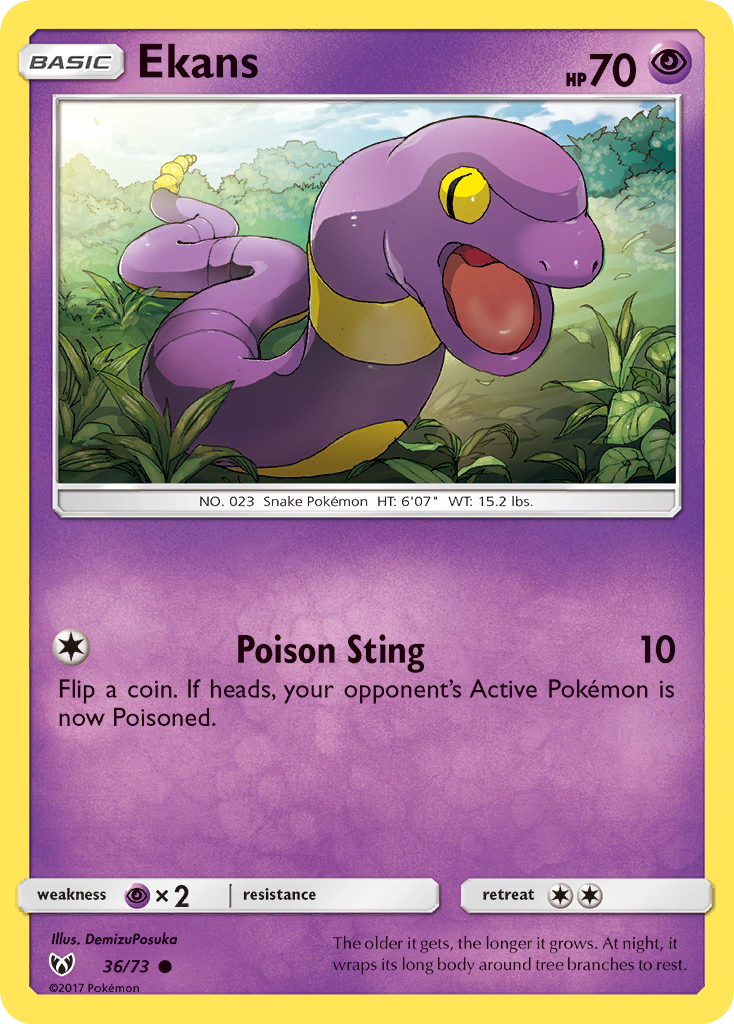 Ekans (36/73) [Sun & Moon: Shining Legends] | Gear Gaming Fayetteville