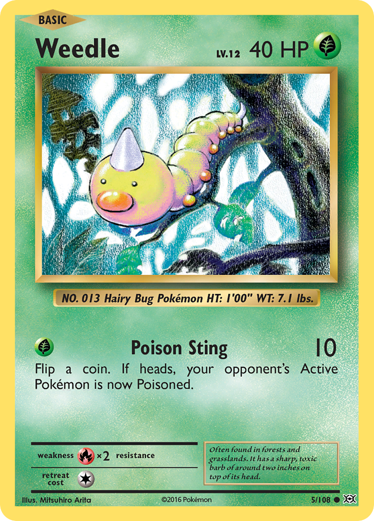 Weedle (5/108) [XY: Evolutions] | Gear Gaming Fayetteville