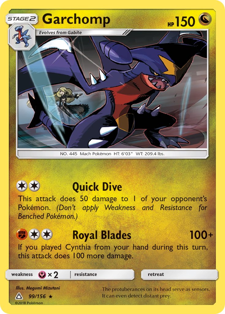 Garchomp (99/156) (Cracked Ice Holo) (Theme Deck Exclusive) [Sun & Moon: Ultra Prism] | Gear Gaming Fayetteville