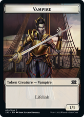 Saproling // Vampire Double-Sided Token [Double Masters 2022 Tokens] | Gear Gaming Fayetteville