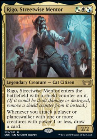 Rigo, Streetwise Mentor (Promo Pack) [Streets of New Capenna Promos] | Gear Gaming Fayetteville