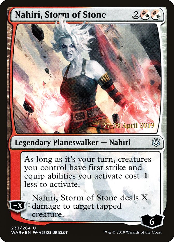 Nahiri, Storm of Stone [War of the Spark Prerelease Promos] | Gear Gaming Fayetteville