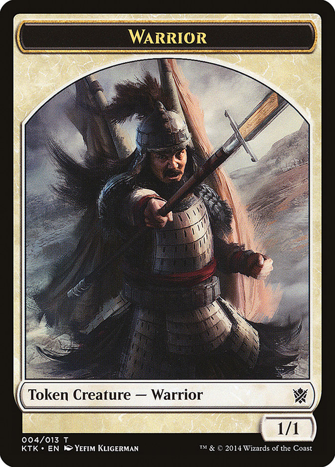 Warrior Token (004/013) [Khans of Tarkir Tokens] | Gear Gaming Fayetteville