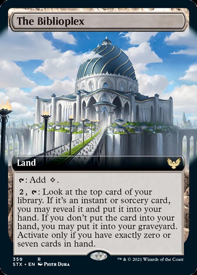 The Biblioplex (Extended Art) [Strixhaven: School of Mages] | Gear Gaming Fayetteville