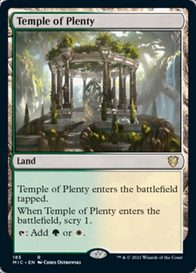 Temple of Plenty [Innistrad: Midnight Hunt Commander] | Gear Gaming Fayetteville