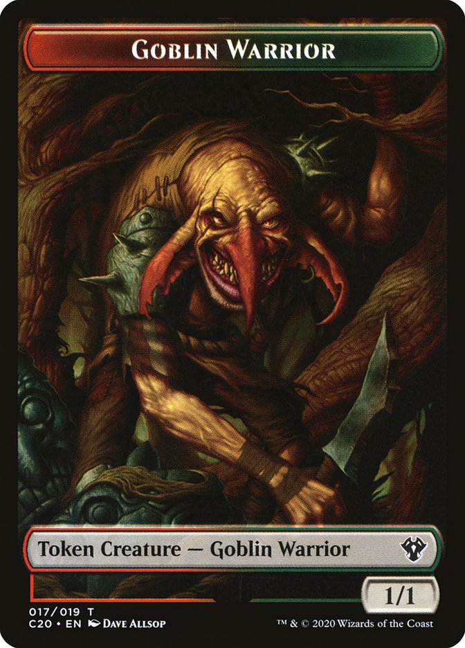 Drake // Goblin Warrior Double-Sided Token [Commander 2020 Tokens] | Gear Gaming Fayetteville