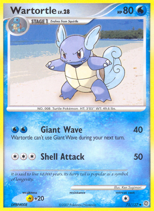 Wartortle (75/132) [Diamond & Pearl: Secret Wonders] | Gear Gaming Fayetteville