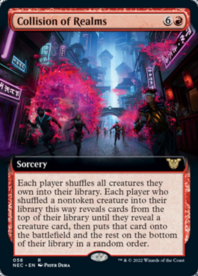 Collision of Realms (Extended Art) [Kamigawa: Neon Dynasty Commander] | Gear Gaming Fayetteville