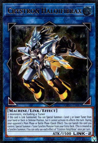 Crystron Halqifibrax [OP15-EN003] Ultimate Rare | Gear Gaming Fayetteville