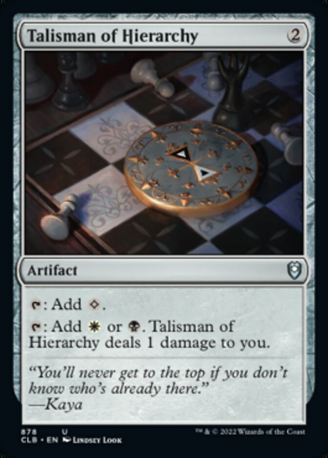 Talisman of Hierarchy [Commander Legends: Battle for Baldur's Gate] | Gear Gaming Fayetteville