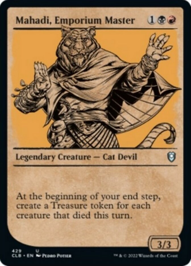 Mahadi, Emporium Master (Showcase) [Commander Legends: Battle for Baldur's Gate] | Gear Gaming Fayetteville