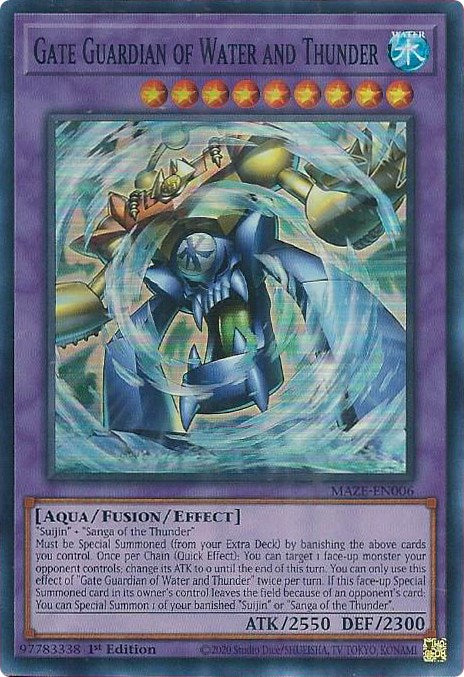 Gate Guardian of Water and Thunder [MAZE-EN006] Super Rare | Gear Gaming Fayetteville