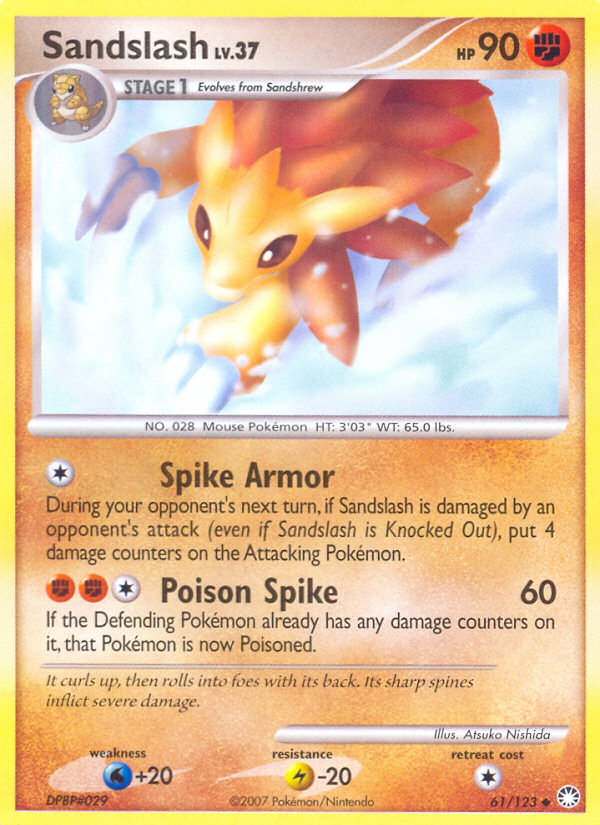 Sandslash (61/123) [Diamond & Pearl: Mysterious Treasures] | Gear Gaming Fayetteville