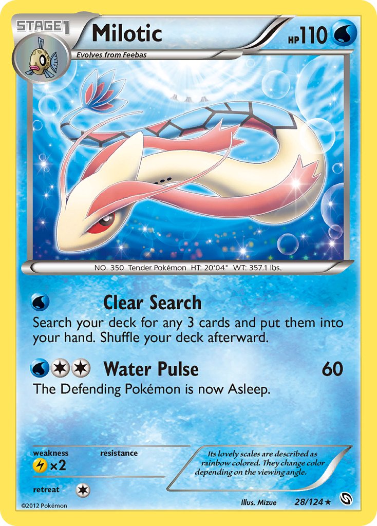 Milotic (28/124) (Theme Deck Exclusive) [Black & White: Dragons Exalted] | Gear Gaming Fayetteville