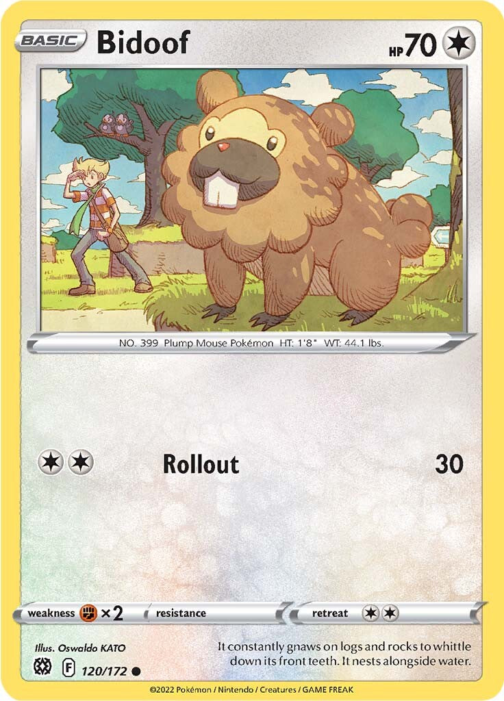 Bidoof (120/172) [Sword & Shield: Brilliant Stars] | Gear Gaming Fayetteville