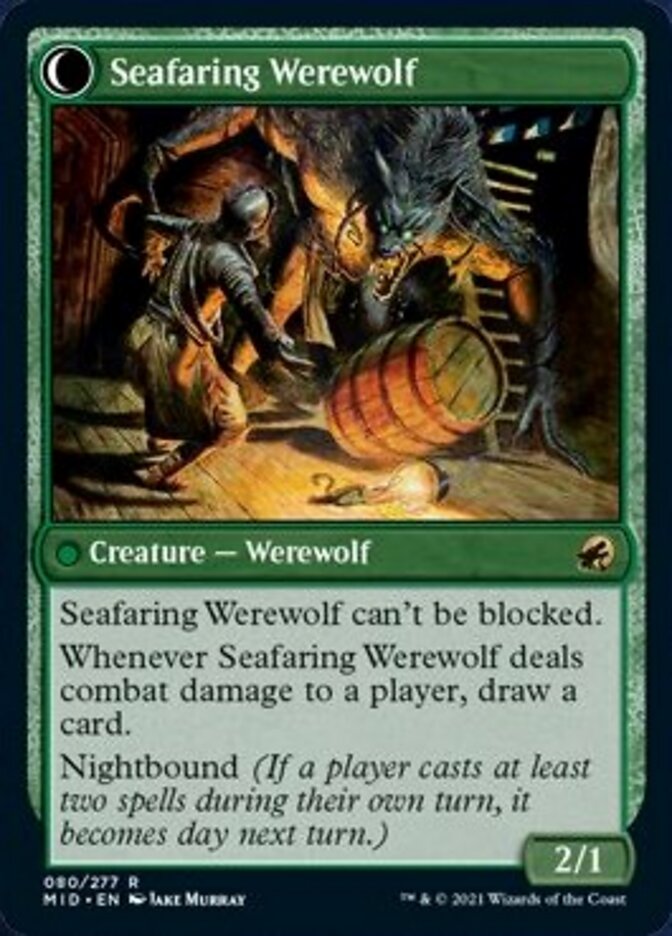 Suspicious Stowaway // Seafaring Werewolf [Innistrad: Midnight Hunt] | Gear Gaming Fayetteville