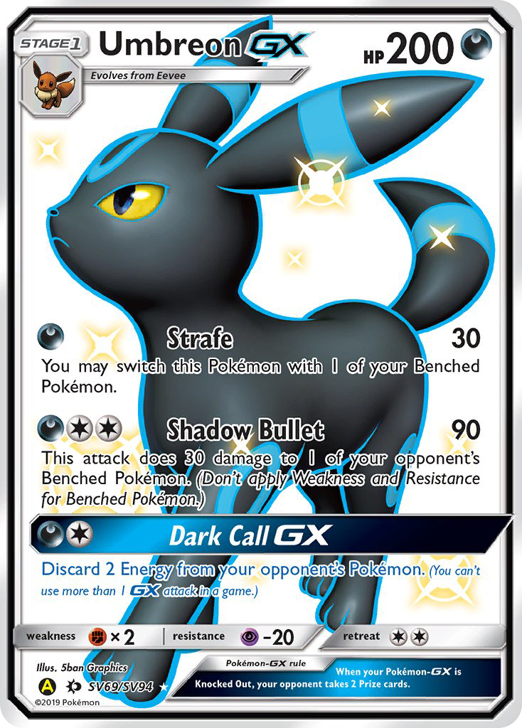 Umbreon GX (SV69/SV94) [Sun & Moon: Hidden Fates - Shiny Vault] | Gear Gaming Fayetteville