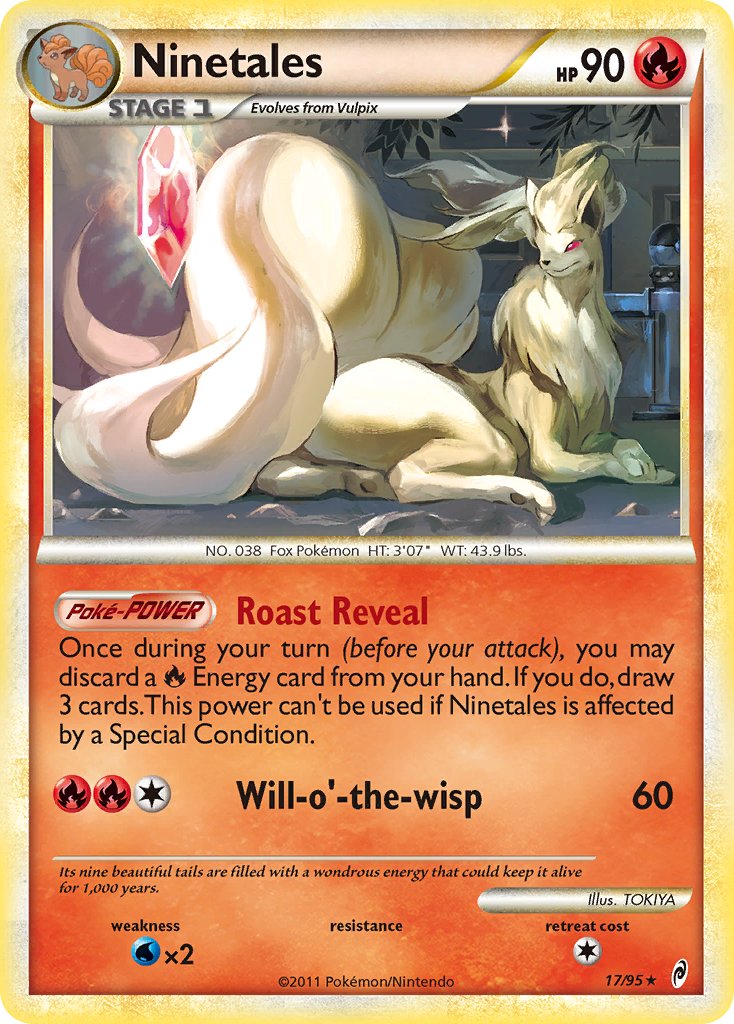 Ninetales (17/95) (Theme Deck Exclusive) [HeartGold & SoulSilver: Call of Legends] | Gear Gaming Fayetteville