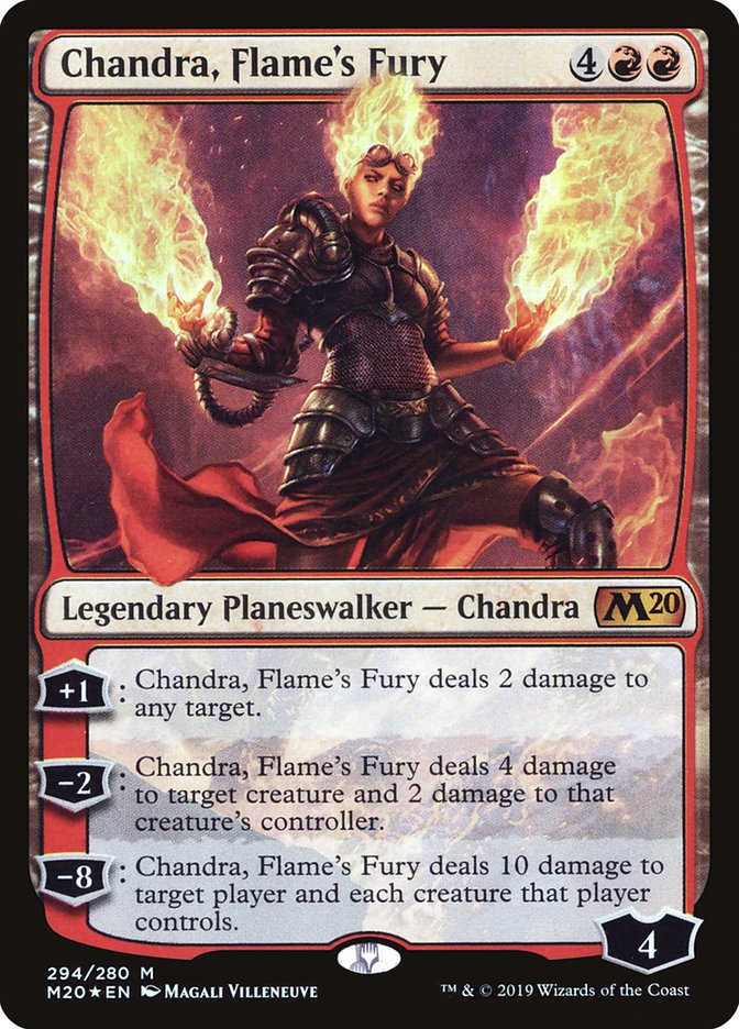 Chandra, Flame's Fury [Core Set 2020] | Gear Gaming Fayetteville