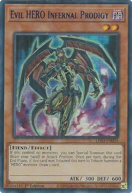 Evil HERO Infernal Prodigy (Blue) [LDS3-EN024] Ultra Rare | Gear Gaming Fayetteville