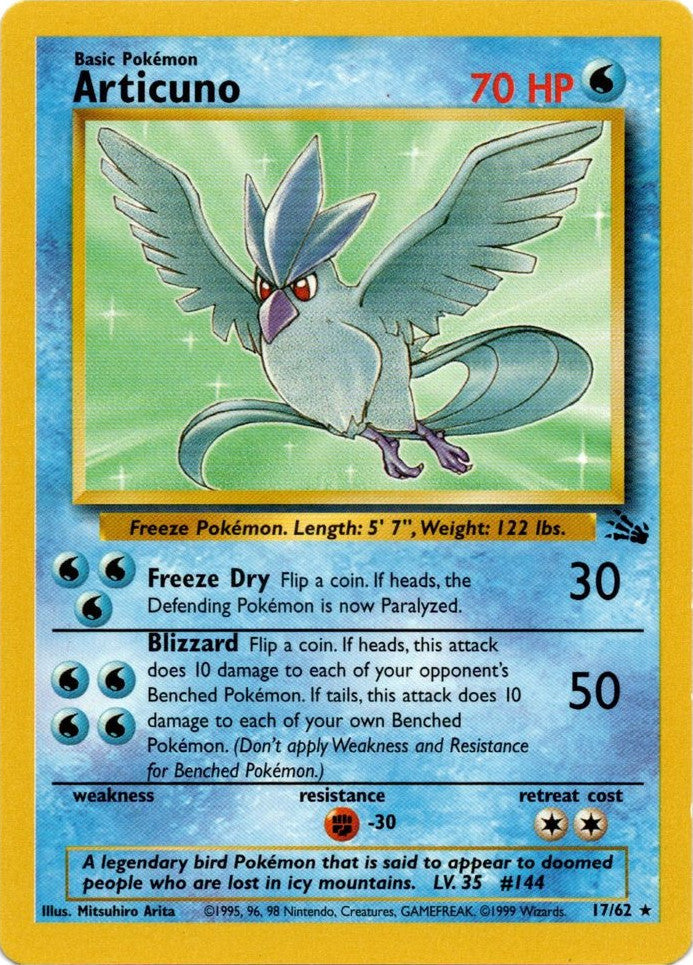 Articuno (17/62) [Fossil Unlimited] | Gear Gaming Fayetteville