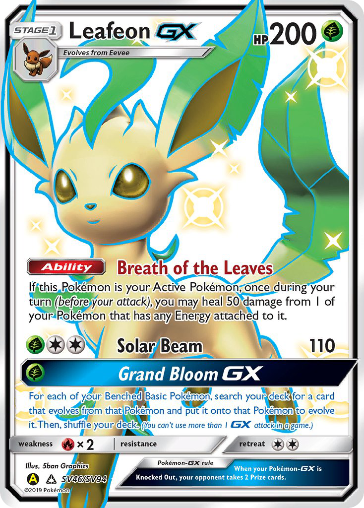 Leafeon GX (SV46/SV94) [Sun & Moon: Hidden Fates - Shiny Vault] | Gear Gaming Fayetteville