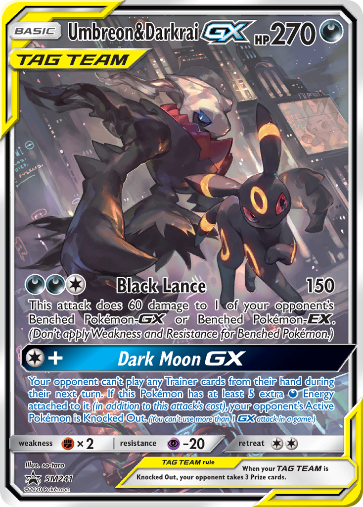 Umbreon & Darkrai GX (SM241) (Jumbo Card) [Sun & Moon: Black Star Promos] | Gear Gaming Fayetteville