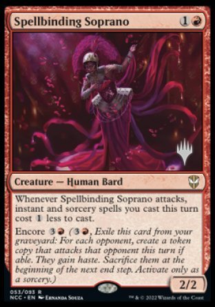 Spellbinding Soprano (Promo Pack) [Streets of New Capenna Commander Promos] | Gear Gaming Fayetteville