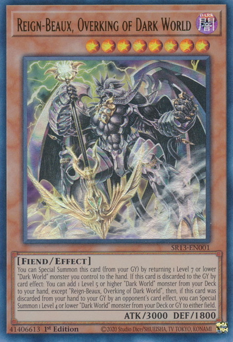 Reign-Beaux, Overking of Dark World [SR13-EN001] Ultra Rare | Gear Gaming Fayetteville