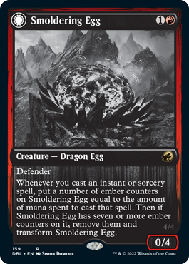 Smoldering Egg // Ashmouth Dragon [Innistrad: Double Feature] | Gear Gaming Fayetteville