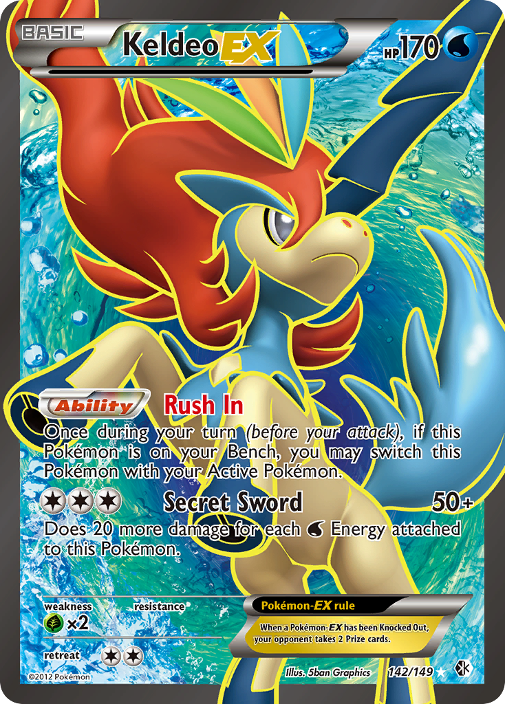 Keldeo EX (142/149) [Black & White: Boundaries Crossed] | Gear Gaming Fayetteville