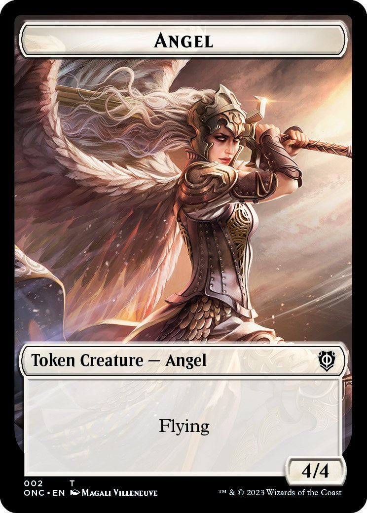 Soldier (007) // Angel Double-Sided Token [Phyrexia: All Will Be One Commander Tokens] | Gear Gaming Fayetteville