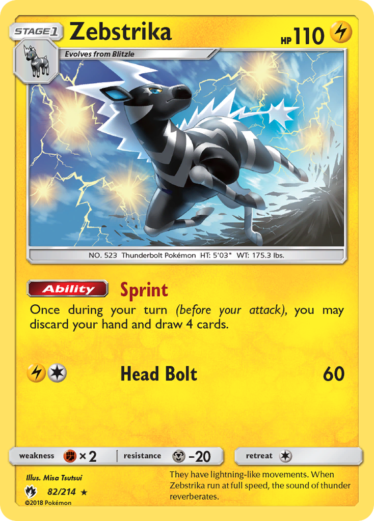 Zebstrika (82/214) [Sun & Moon: Lost Thunder] | Gear Gaming Fayetteville