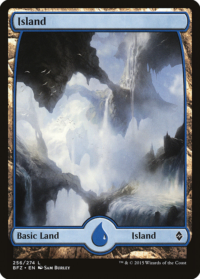 Island (256) (Full Art) [Battle for Zendikar] | Gear Gaming Fayetteville