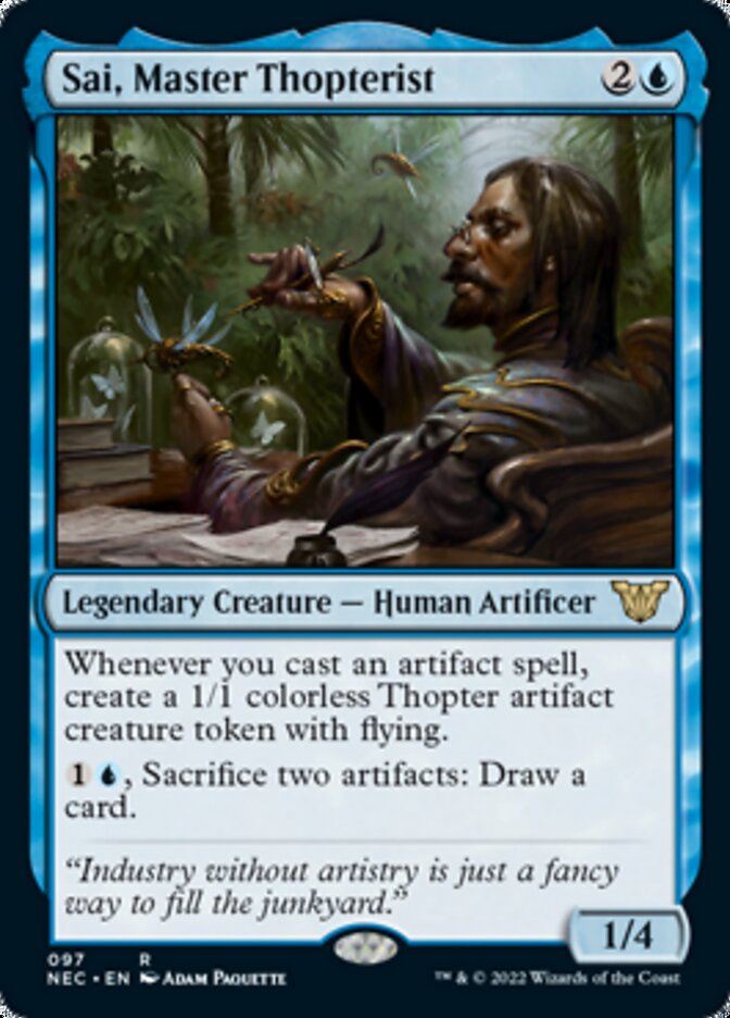 Sai, Master Thopterist [Kamigawa: Neon Dynasty Commander] | Gear Gaming Fayetteville