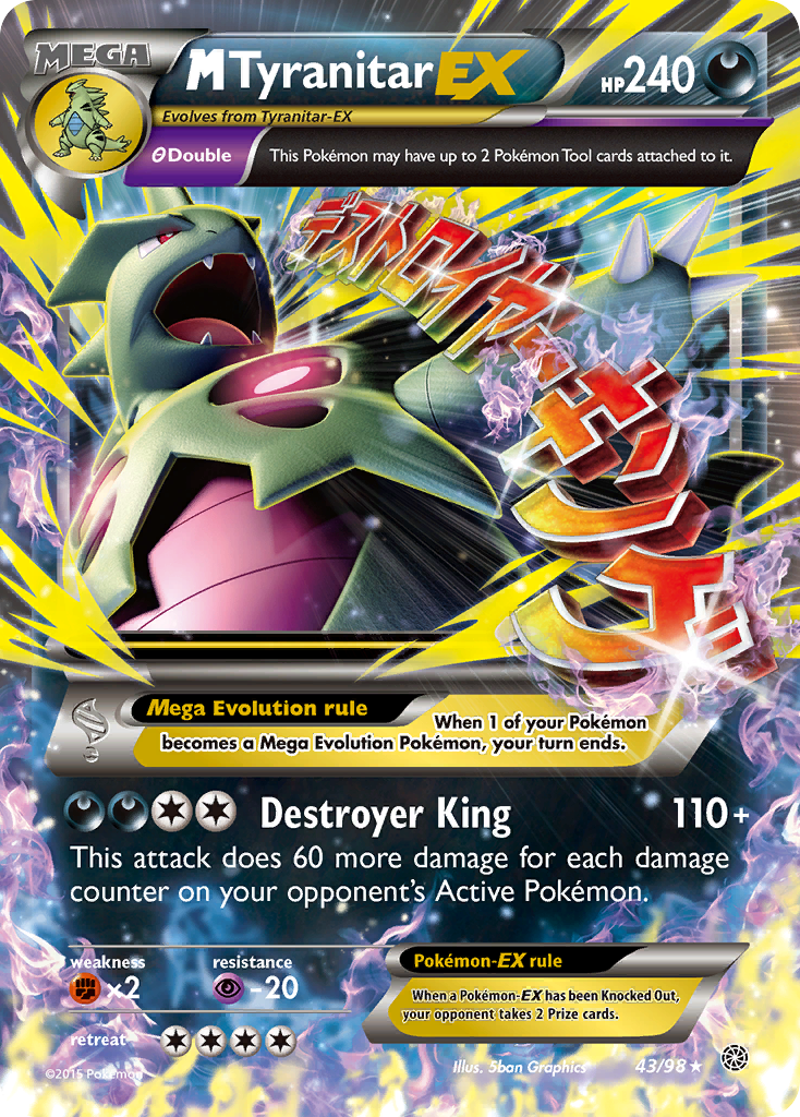 M Tyranitar EX (43/98) [XY: Ancient Origins] | Gear Gaming Fayetteville