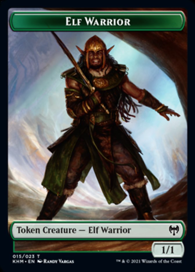 Elf Warrior Token [Kaldheim Tokens] | Gear Gaming Fayetteville