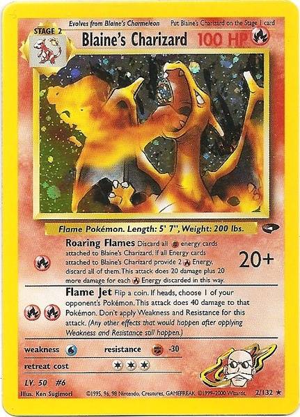 Blaine's Charizard (2/132) [Gym Challenge Unlimited] | Gear Gaming Fayetteville