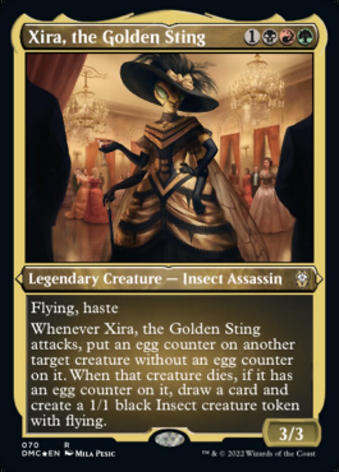 Xira, the Golden Sting (Foil Etched) [Dominaria United Commander] | Gear Gaming Fayetteville