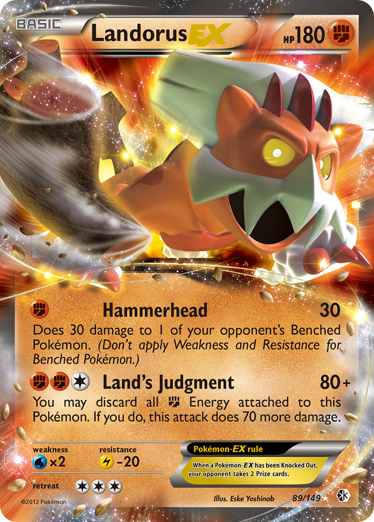 Landorus EX (89/149) [Black & White: Boundaries Crossed] | Gear Gaming Fayetteville