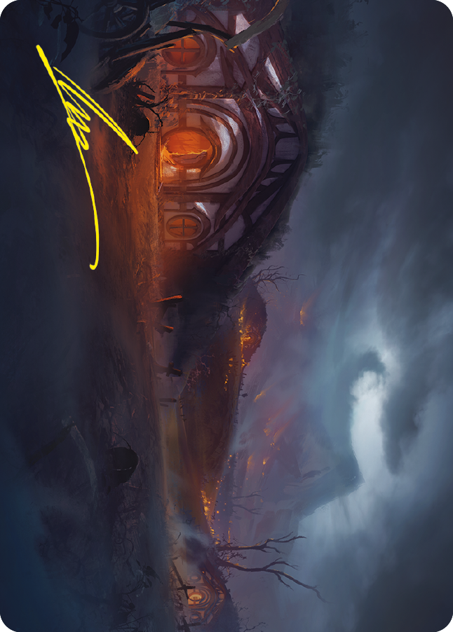 Field of Ruin Art Card (Gold-Stamped Signature) [The Lord of the Rings: Tales of Middle-earth Art Series] | Gear Gaming Fayetteville