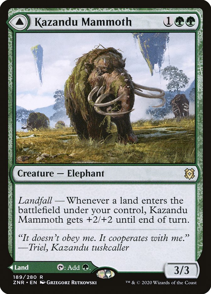 Kazandu Mammoth // Kazandu Valley [Zendikar Rising] | Gear Gaming Fayetteville