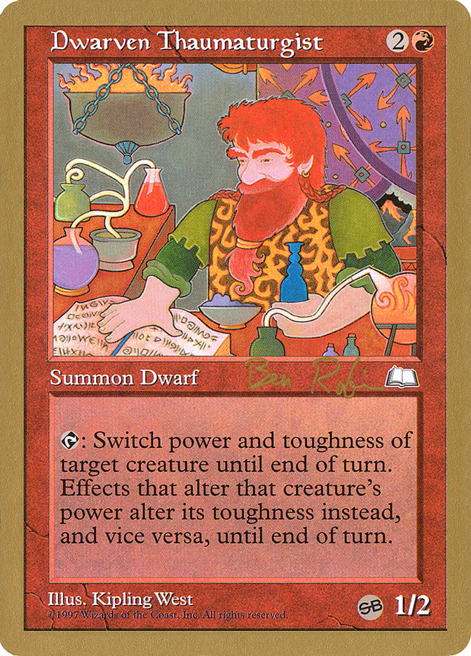 Dwarven Thaumaturgist (Ben Rubin) (SB) [World Championship Decks 1998] | Gear Gaming Fayetteville